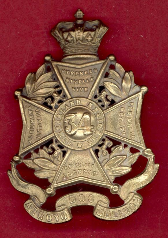 34th Cumberland Regiment of Foot Victorian OR's glengarry badge