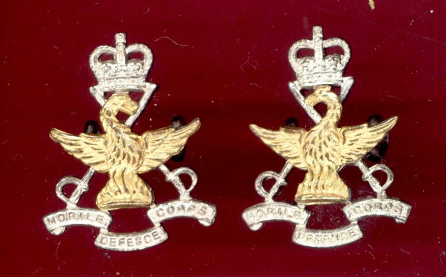 Mobile Defence Corps Officer's collar badges