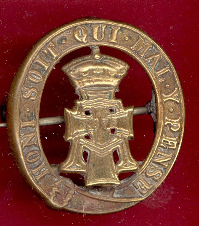 Alexandra,PWO Yorkshire Regiment. Victorian pagri badge