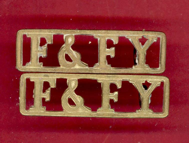 FFY Fife & Forfar Yeomanry  shoulder titles