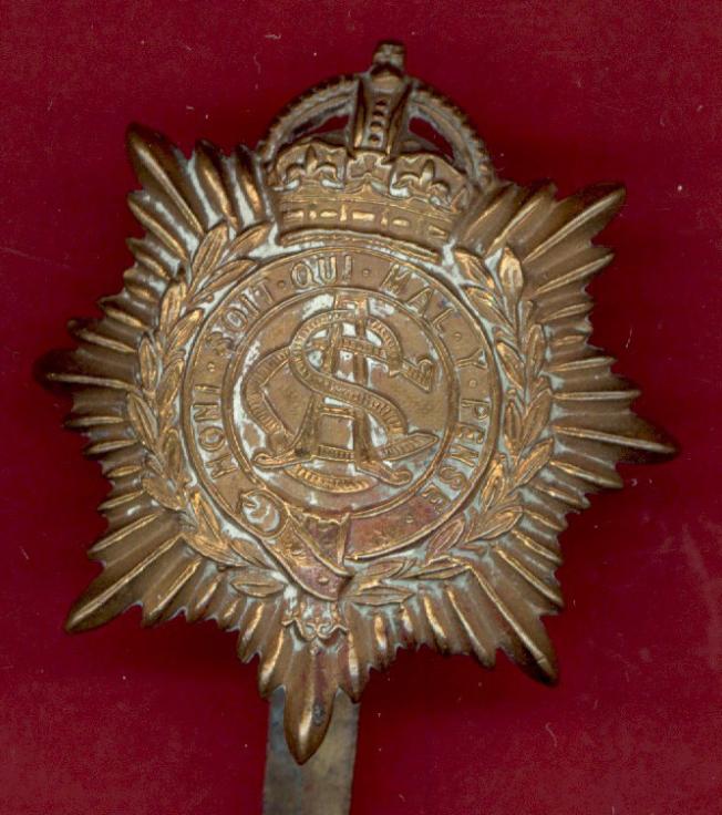 Army Service Corps WW1 OR's economy cap badge