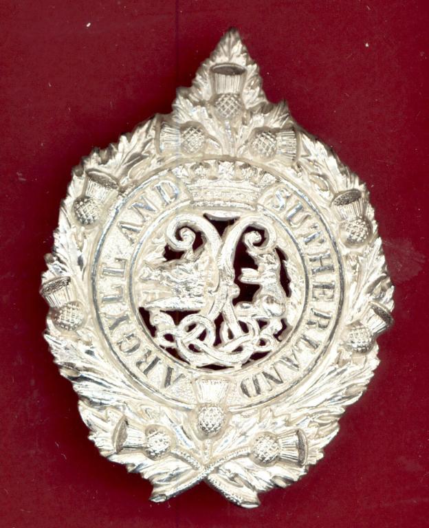 Scottish Argyll & Sutherland Hldrs Officer's glengarry badge