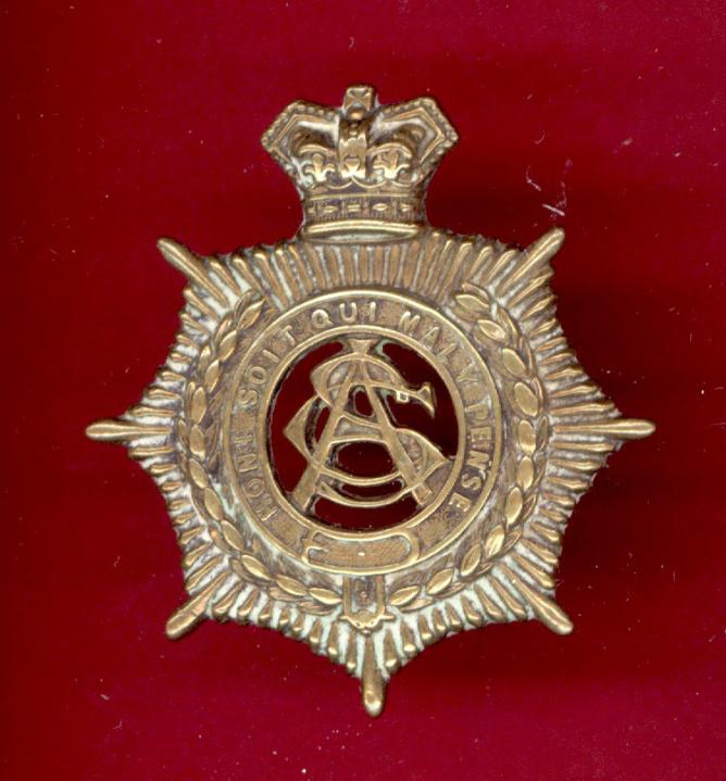 Army Service Corps Victorian OR's cap badge