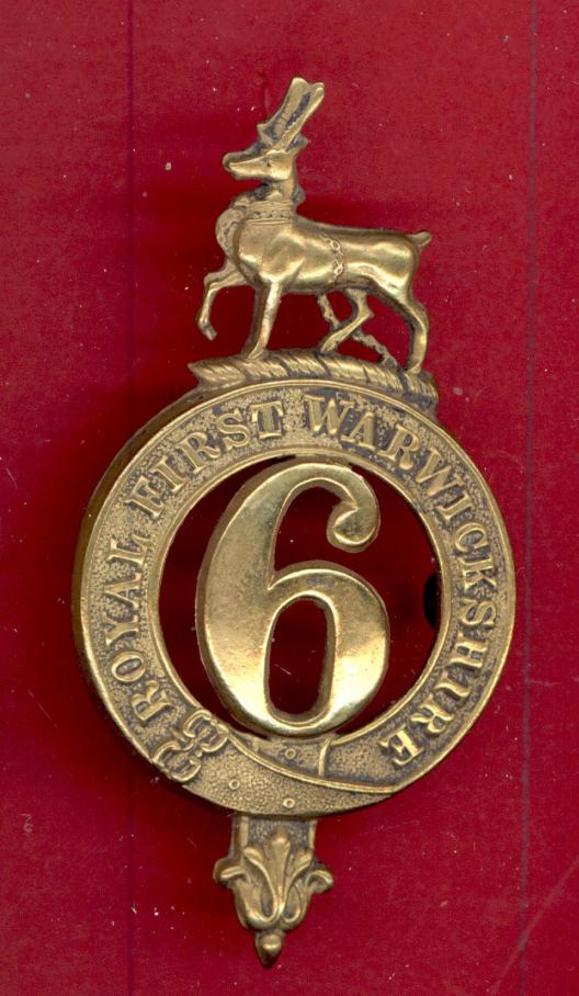 6th Royal First Warwickshire Regiment of Foot Victorian glengarry badge