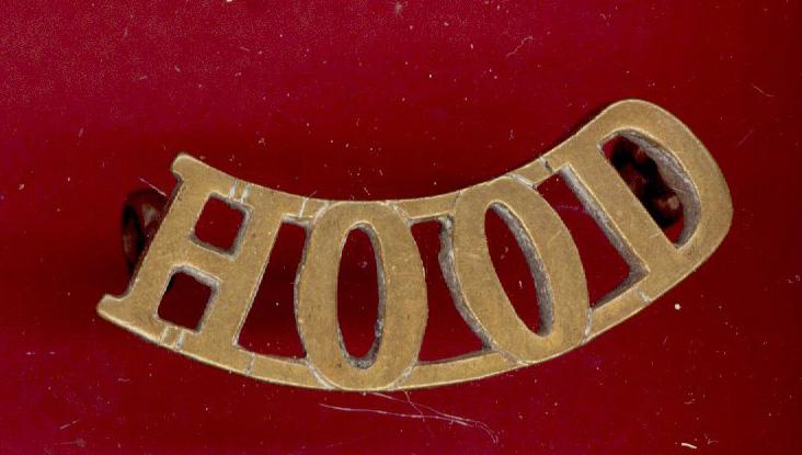 HOOD 7th Hood Bn. Royal Naval Division WW1 shoulder title