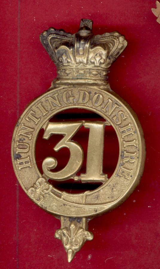 31st Huntingdonshire Regiment of Foot Victorian OR's glengarry badge