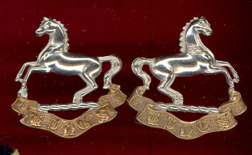 The King's Liverpool Regiment OR's collar badges