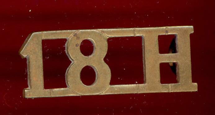 18 H 18th Royal Hussars (Queen Mary's Own) WW1 shoulder title