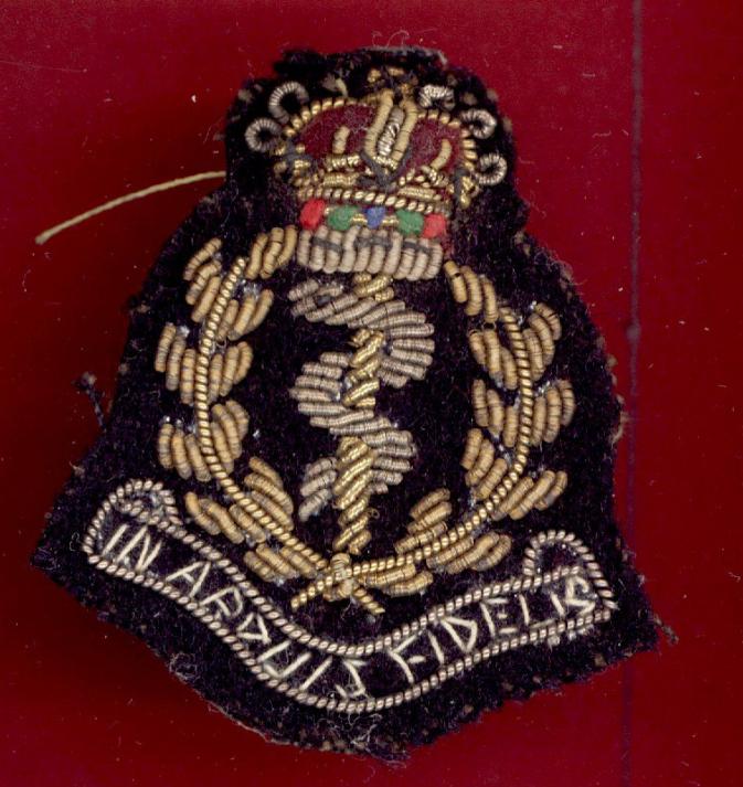 Royal Army Medical Corps Officer's bullion beret badge