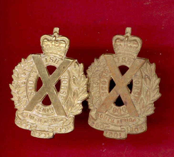 Scottish Horse Yeomanry OR's collar badges