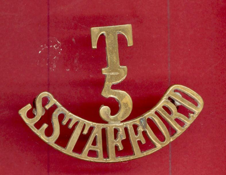 T / 5 / S.STAFFORD WW1 shoulder title