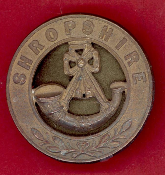 The King's Shropshire Light Infantry Victorian OR's helmet plate centre