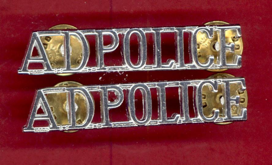 A.D.POLICE Army Depot Police shoulder titles