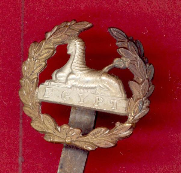 The Gloucestershire Regiment. Victorian OR's Blue Cloth helmet back badge