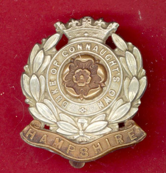 6th Bn. Hampshire Regt Duke of Connaught's Own WW1 capbadge