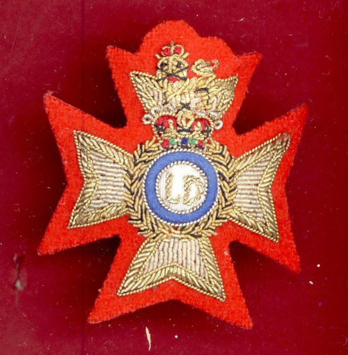 The Light Dragoons Officers bullion beret badge