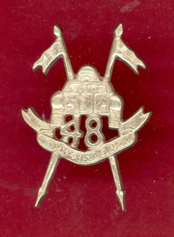 Indian Army 48th Cavalry Regiment WW2 head-dress badge