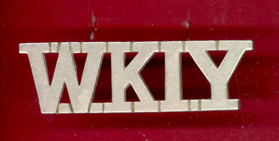 W.K.I.Y. West Kent Imperial Yeomanry shoulder title