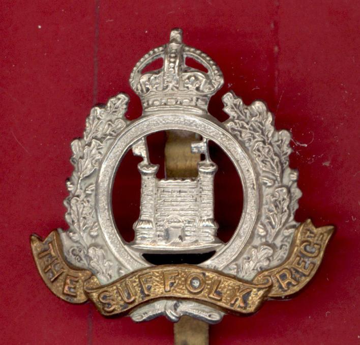 4th Bn. The Suffolk Regiment WW1 cap badge