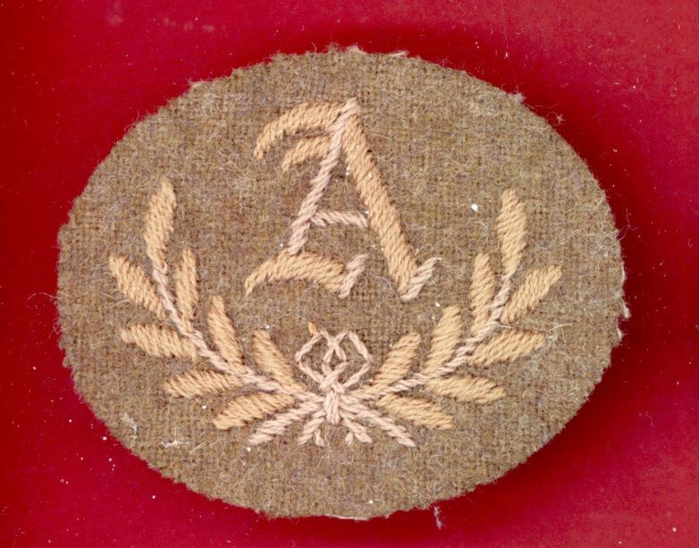 A class tradesman cloth arm badge