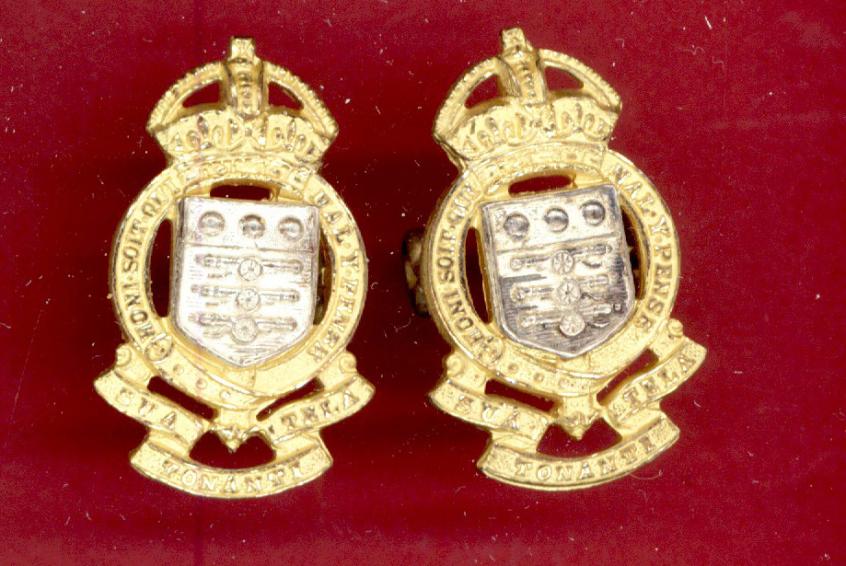 Royal Army Ordnance Corps Officer's collar badges