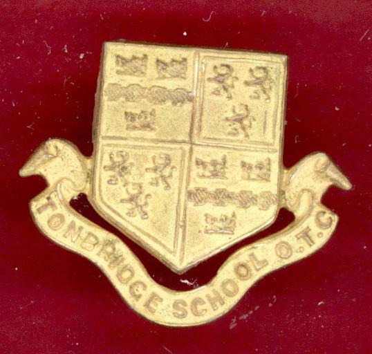 Tonbridge School Kent O.T.C. Officer's F.S. cap badge