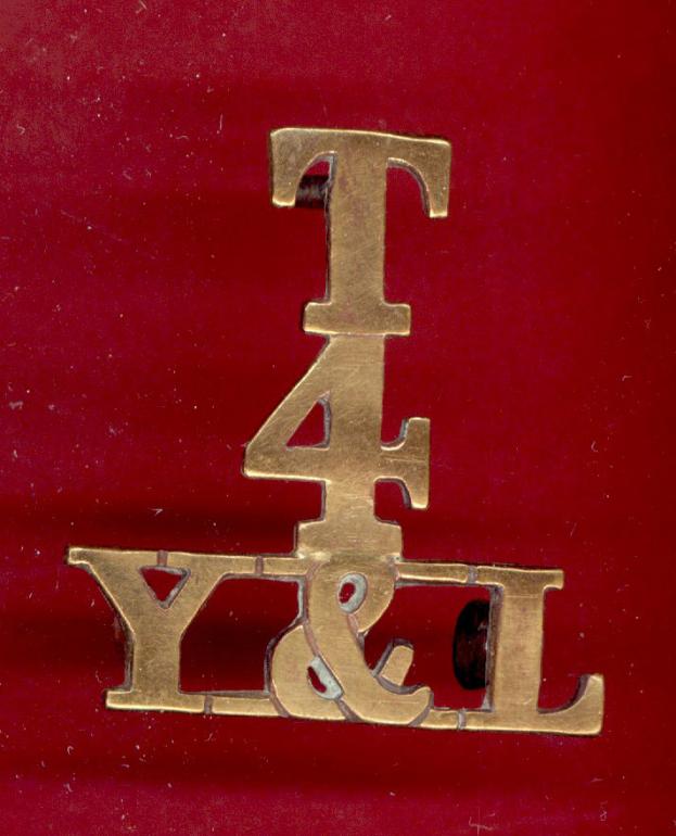 T / 4 / Y&L Territorial WW1 shoulder title