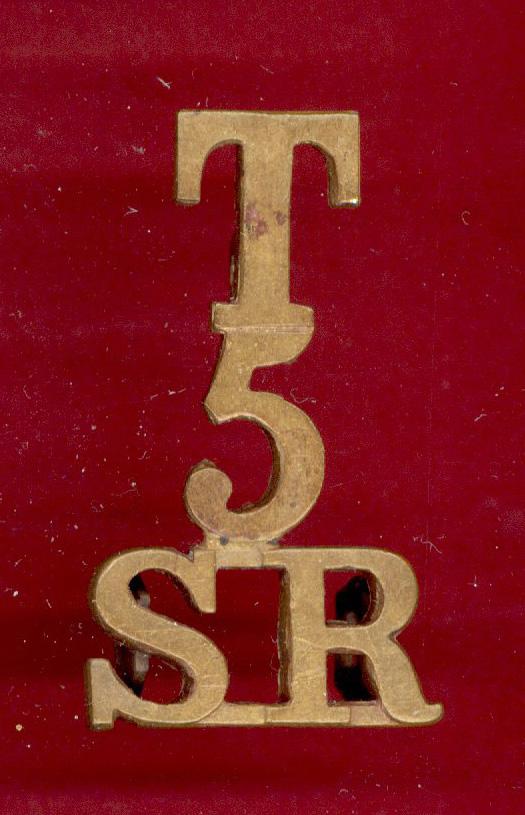 T / 5 / S.R. Cameronians WW1 shoulder title