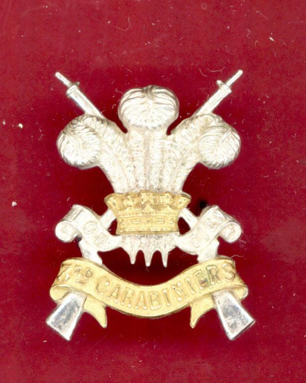 3rd Carabiniers (Prince of Wales's Dragoon Guards)  Officer cap badge