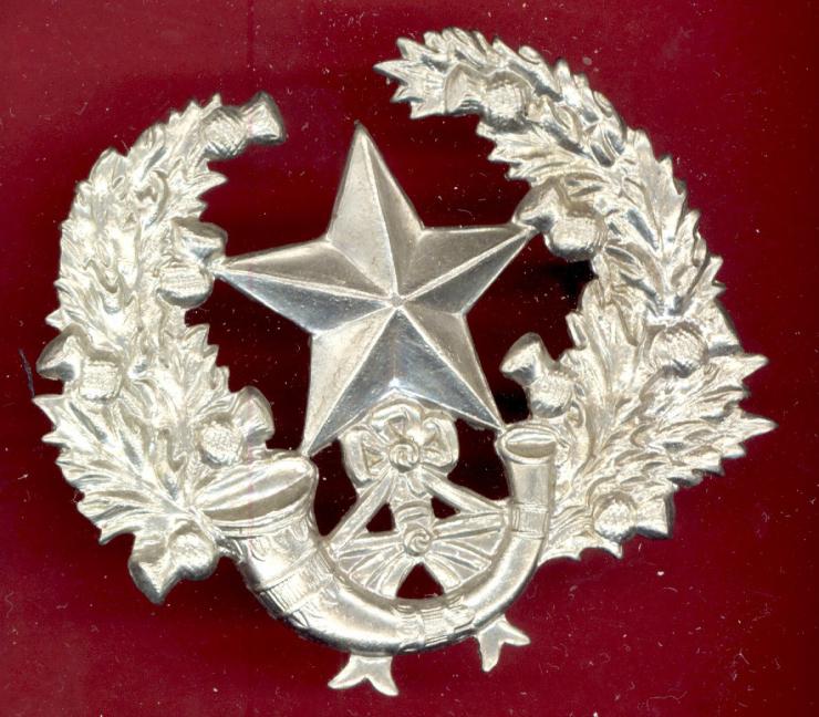 Scottish WW1 2nd BN. Cameronians Scottish Rifles OR's glengarry badge