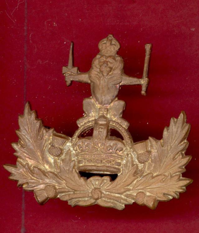 Scottish The Queen's Own Royal Glasgow Yeomanry WW2 Officer's cap badge