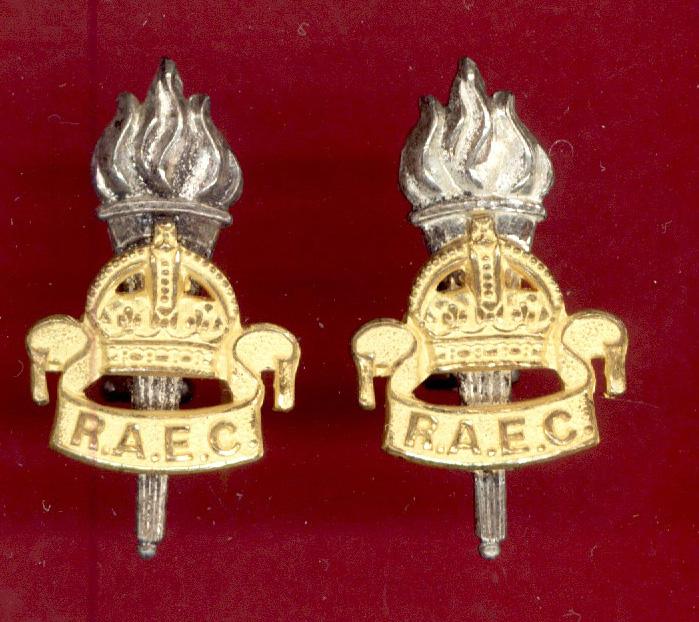 Royal Army Educational Corps Officer's collar badges