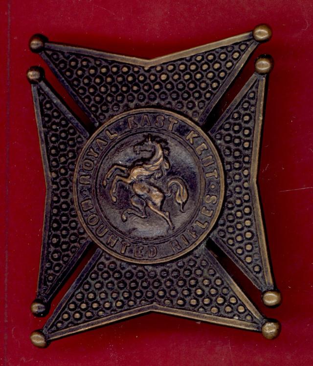 Royal East Kent Mounted Rifles Victorian NCO's shoulder belt plate