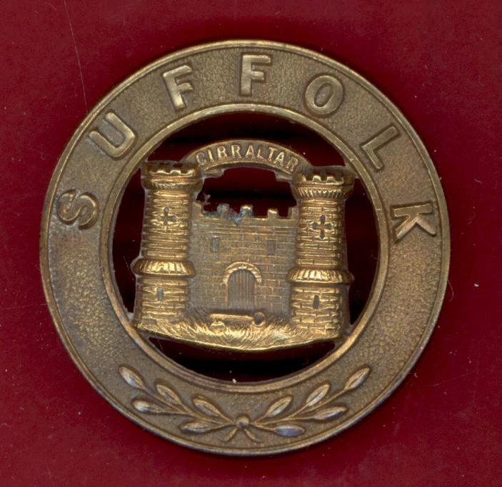 The Suffolk Regiment Victorian helmet plate centre