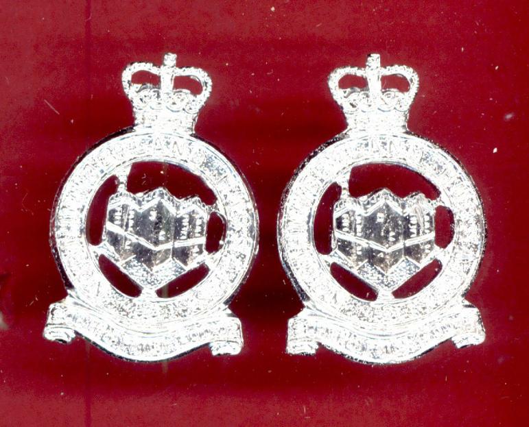 Northumberland Hussars Yeomanry staybright collar badges