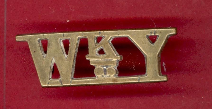 W.K.Y. West Kent Yeomanry shoulder title