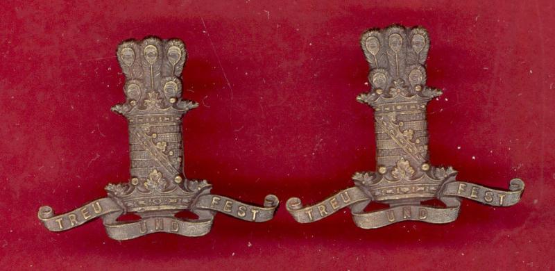 11th Hussars (Prince Albert's Own) Officers OSD collar badges