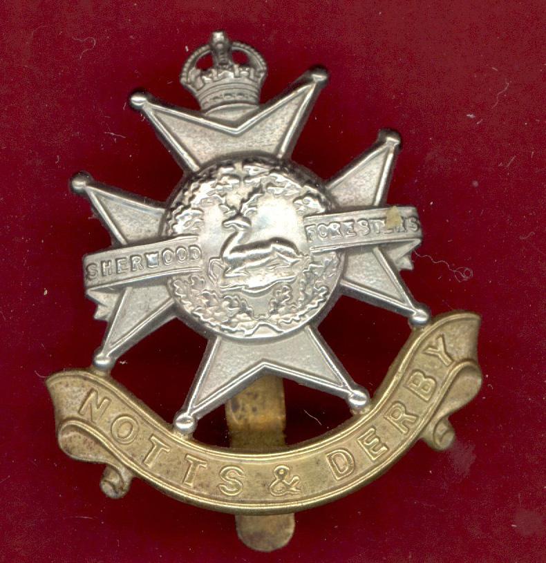 Sherwood Foresters ( Notts & Derby) OR's forage cap badge