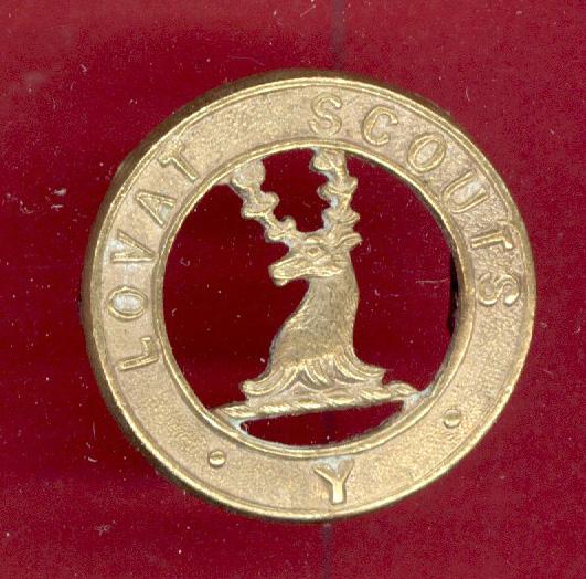 Lovat Scouts Yeomanry OR's field service cap badge