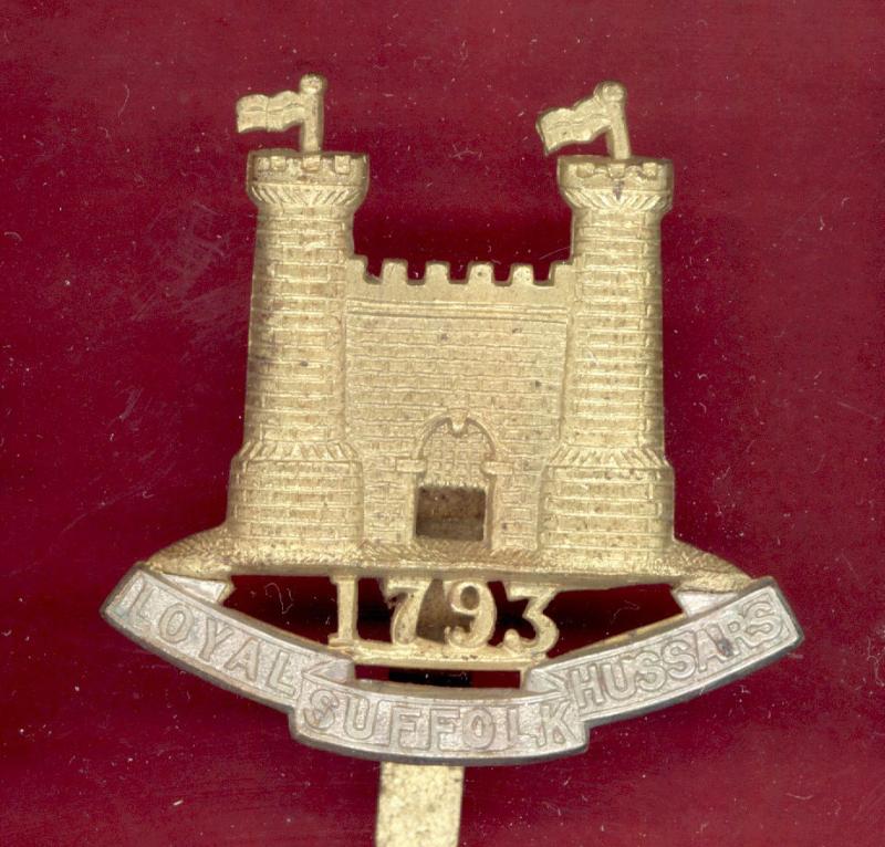 Loyal Suffolk Hussars OR's cap badge