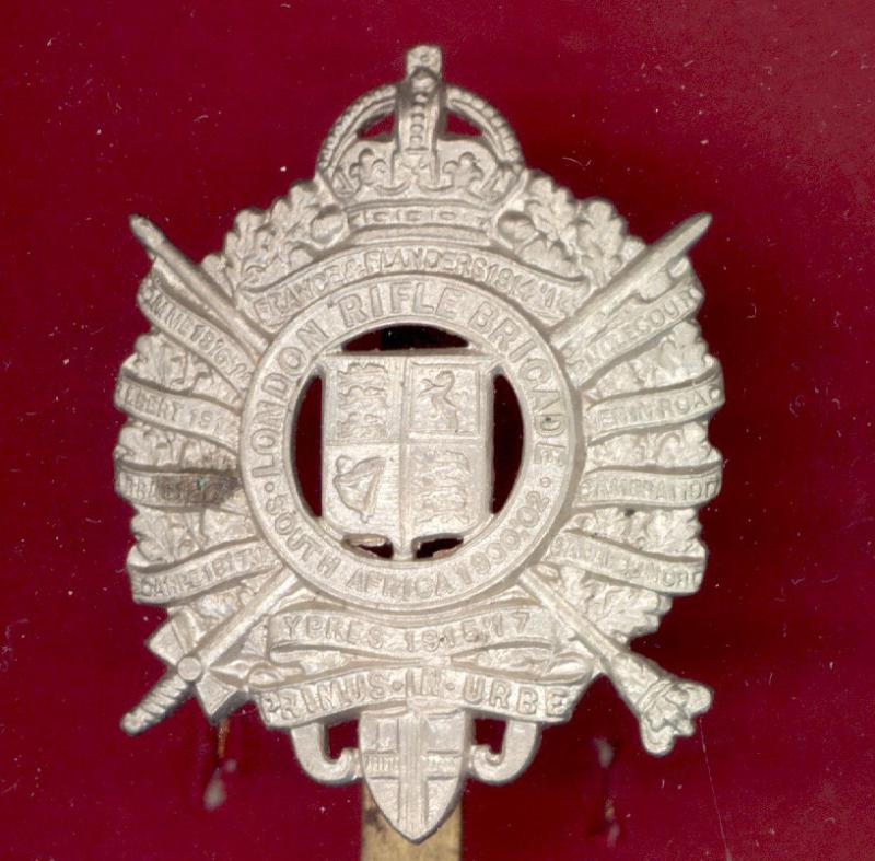 5th City of London Battalion , The London Rifle Brigade OR's cap badge