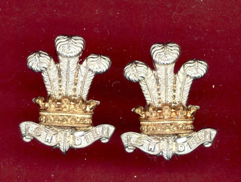 West Yorkshire Regiment WW1 / WW2 OR's collar badges .