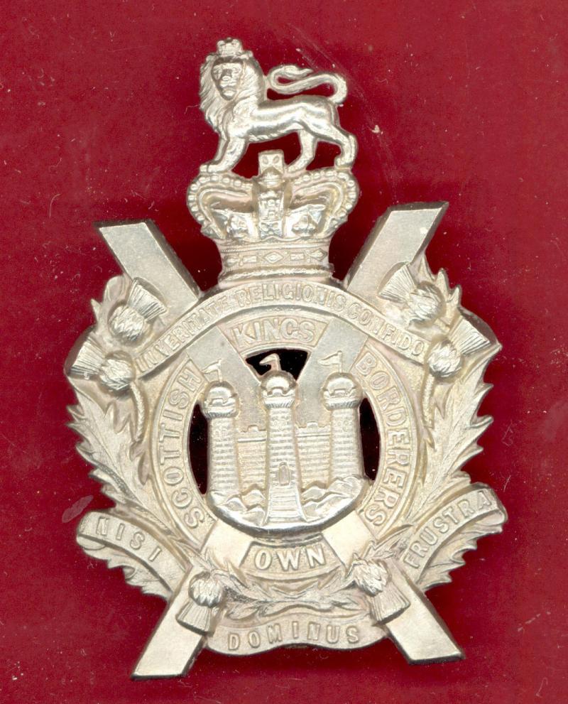 King's Own Scottish Borderers Victorian glengarry badge