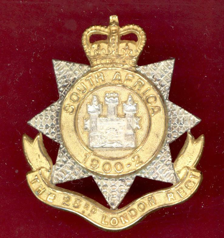 23rd London Regiment EIIR Officer's cap badge