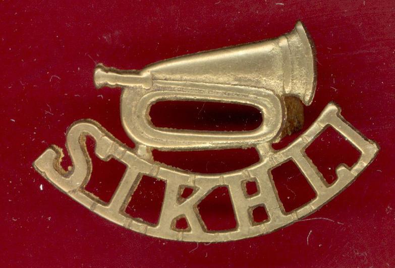 Indian Army Bugle / SIKH L.I.  shoulder title