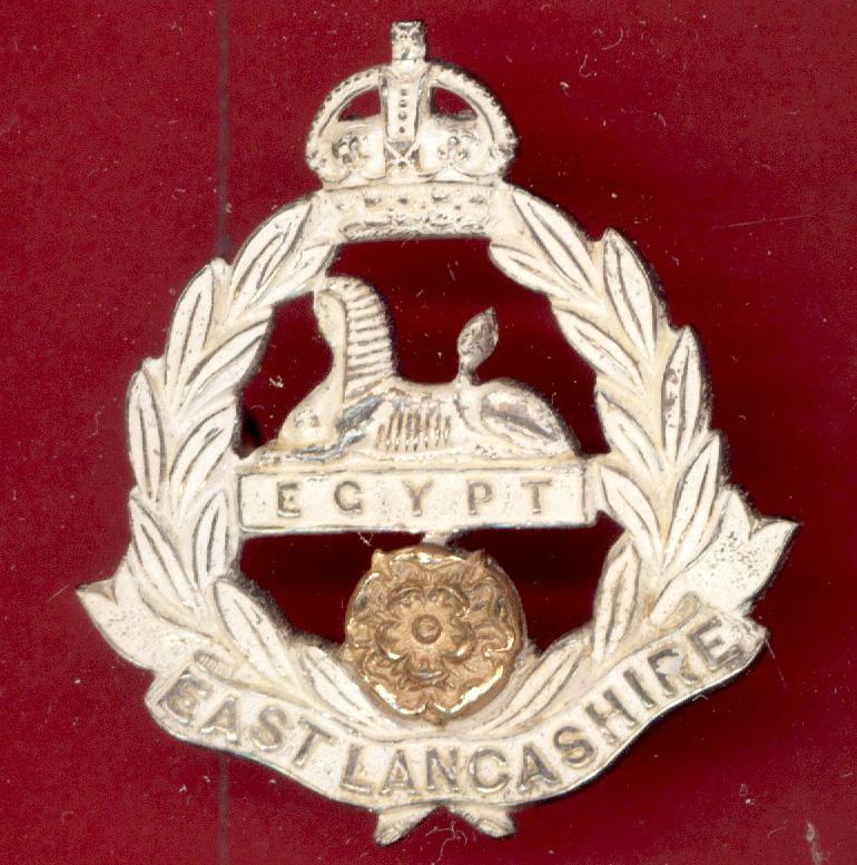 East Lancashire Regiment. Officer's dress cap badge