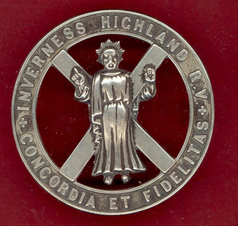 Scottish Inverness Highland Rifle Volunteers Victorian OR's glengarry badge