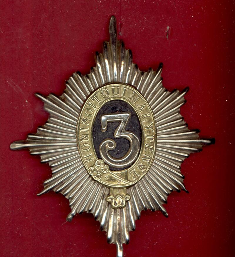 3rd (Prince of Wales's) Dragoon Guards Victorian NCO’s helmet plate