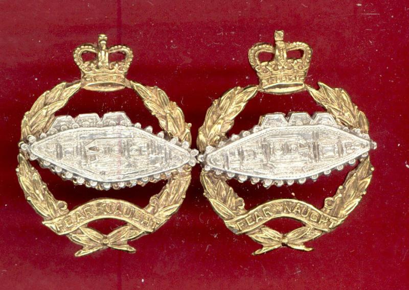 Royal Tank Regiment Officer's dress collar badges