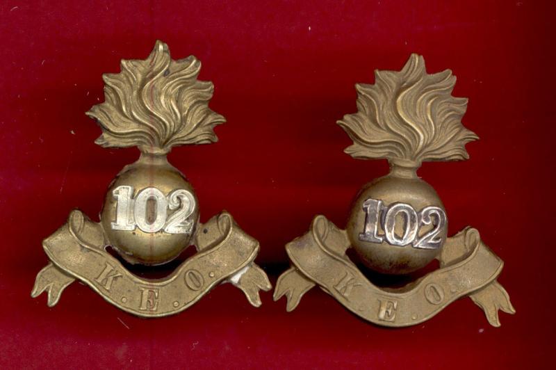 Indian Army 102nd King Edwards Own Grenadiers WW1 shoulder titles